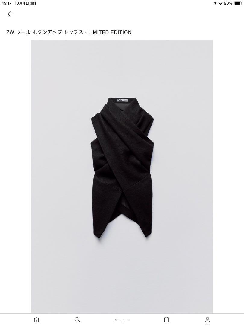 タグ付き ZW ウール ボタンアップトップス 黒 M/ L - メルカリ