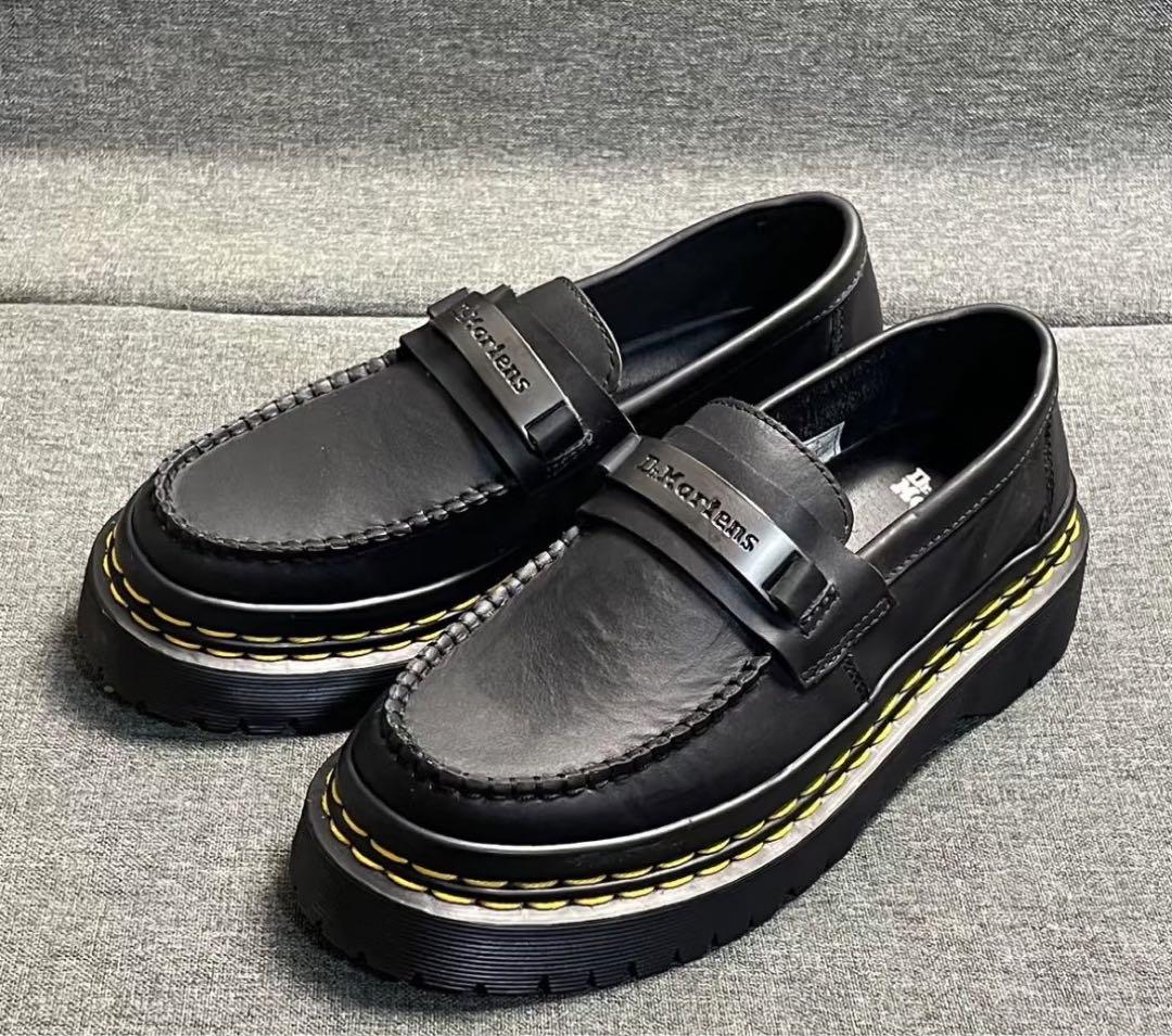 Dr. Martens ブラック ローファー 厚底26.5cm Dr. Martens ブラックローファー厚底26cm