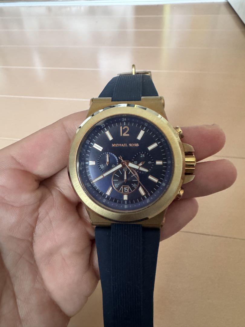 安価 KORS MICHAEL クロノグラフ メルカリ - ネイビー 時計 時計