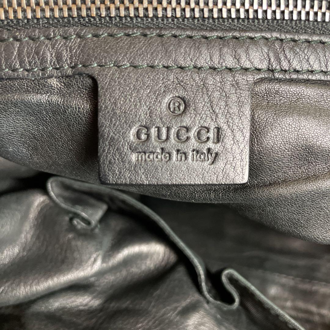 【絶品】 プリンシー オールレザー リボン 金具 肩掛け ビンテージ ✨希少✨GUCCI - ハンドバッグ