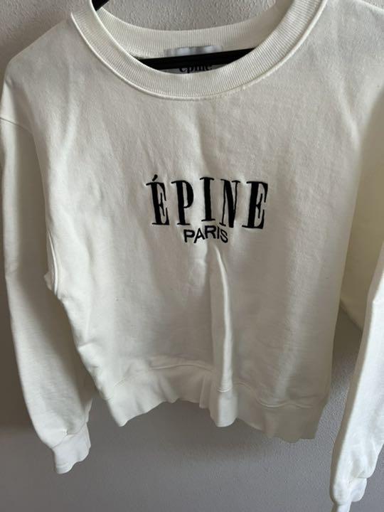 れなし◦ epine スウェット White×black dFjQw-m80721549938 エピヌ ロゴ ∧れはほぼあ