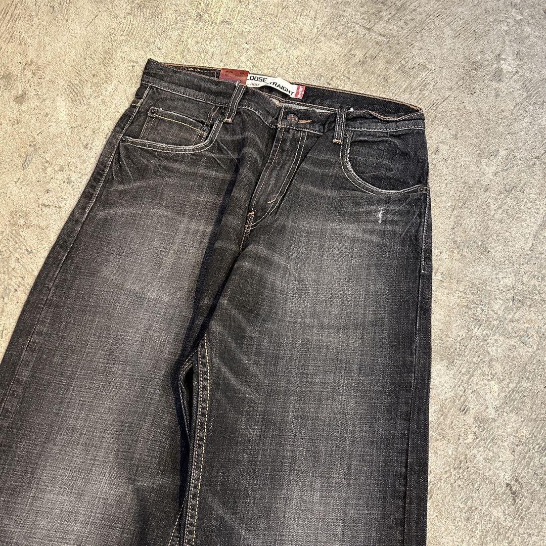 デッドストック Levi's 569 リーバイス デニム パンツ 黒 30x30