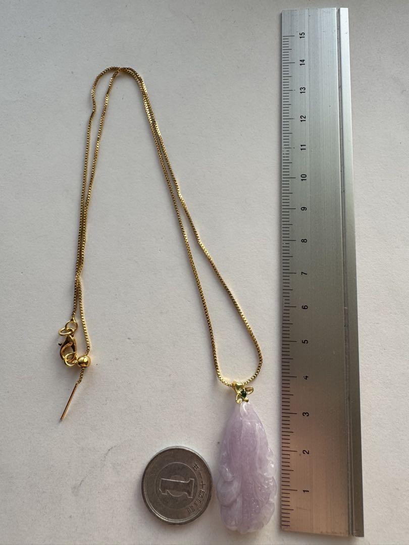 18K 天然翡翠Aジェット 白菜立体彫刻ペンダントトップ チェージ