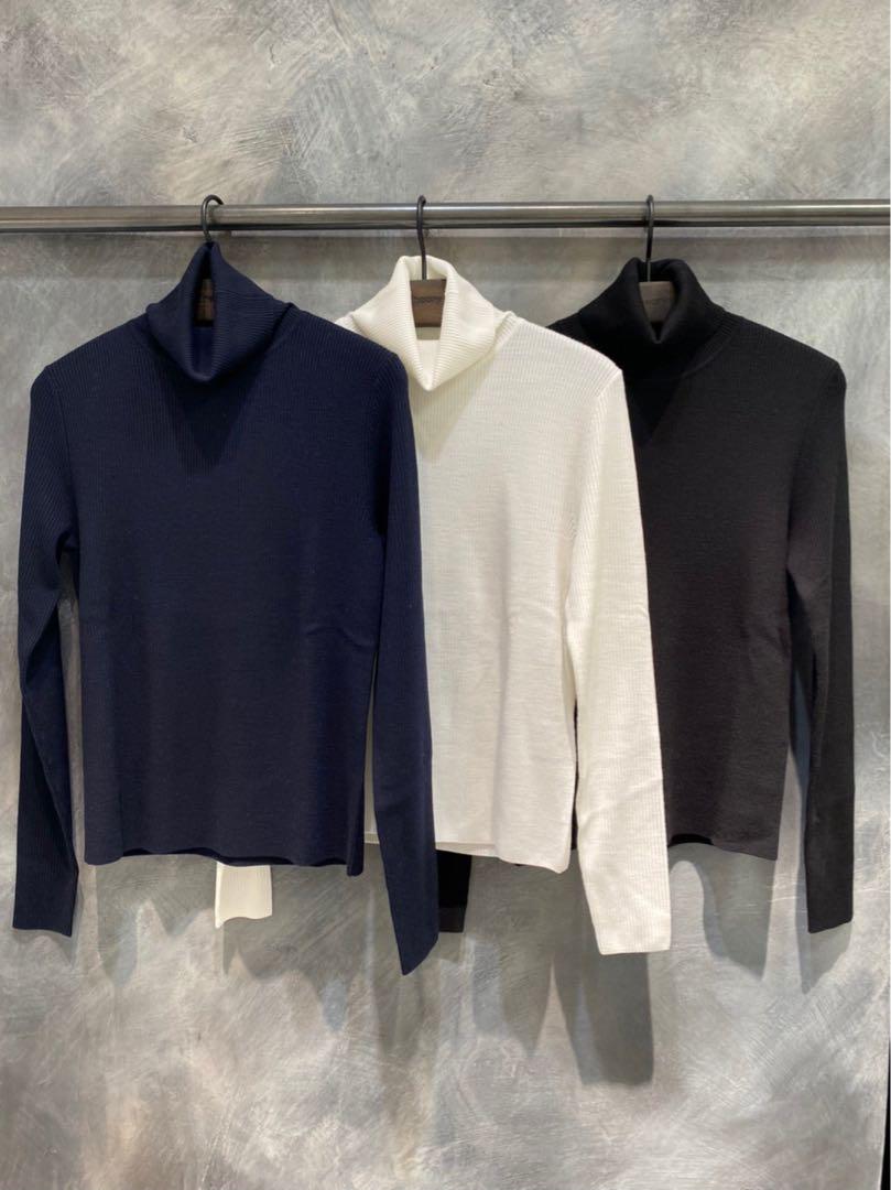 早い者勝ちTheory SILKY WOOL LEENDA LS2 ニット 黒