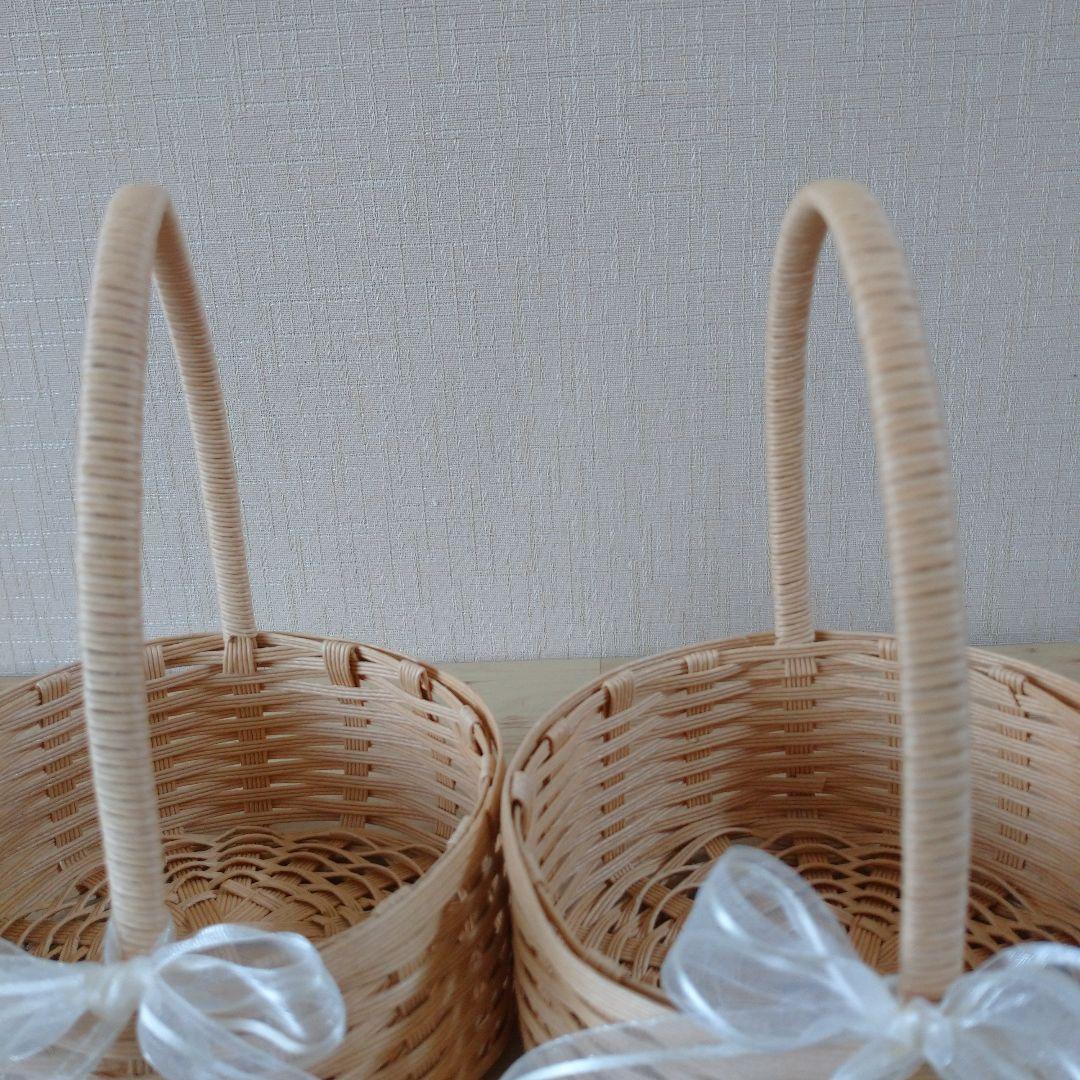 リングピロー用かご 2個セット クラフトバンド製 新製品