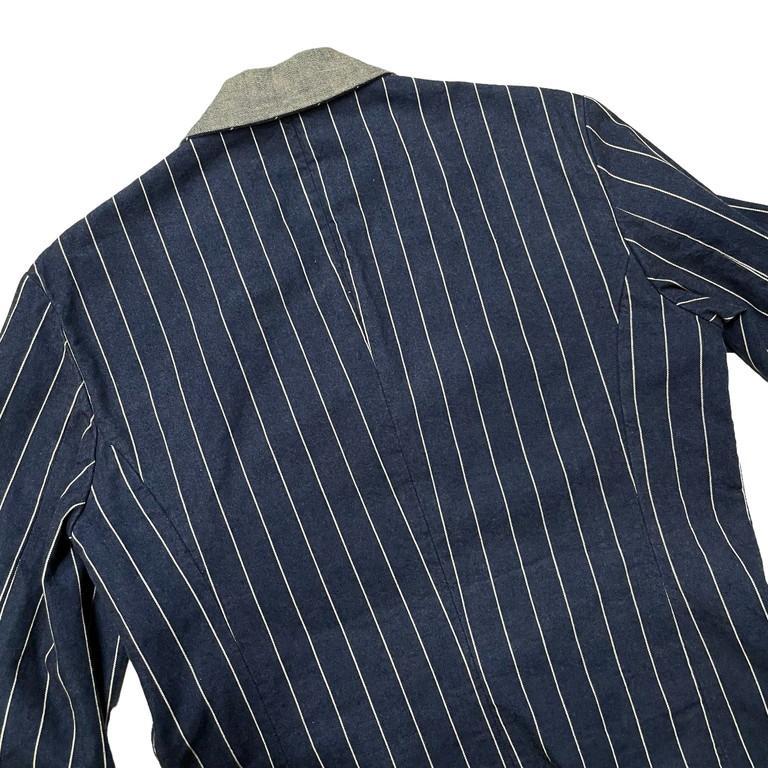 KAPITAL 14AW ストライプデニムクロスビージャケット