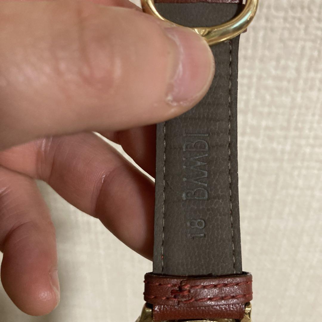 Bulova クォーツ時計 ブラウンレザー 18bambi印字あり - メルカリ