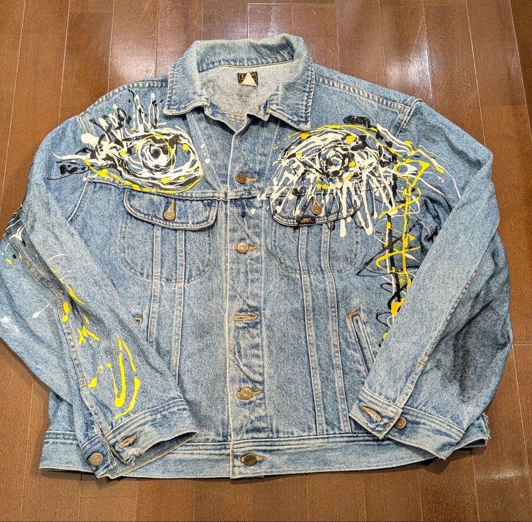 Lee リー ペイントリメイク デニムジャケット Gジャン XLXL(LL)・Lee