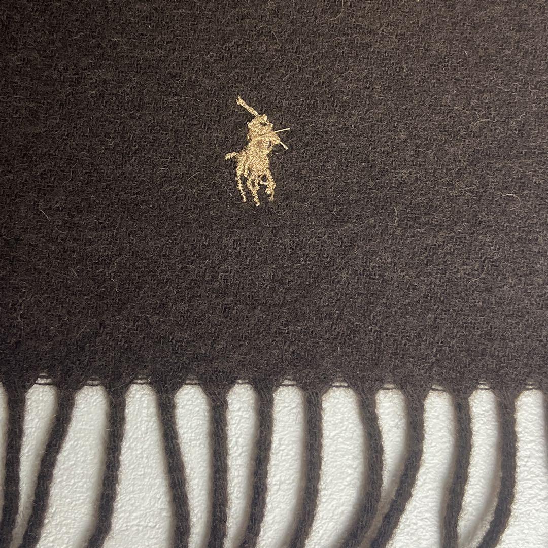 ●未使用品　POLO RALPHLAUREN 刺繍ロゴ　マフラー