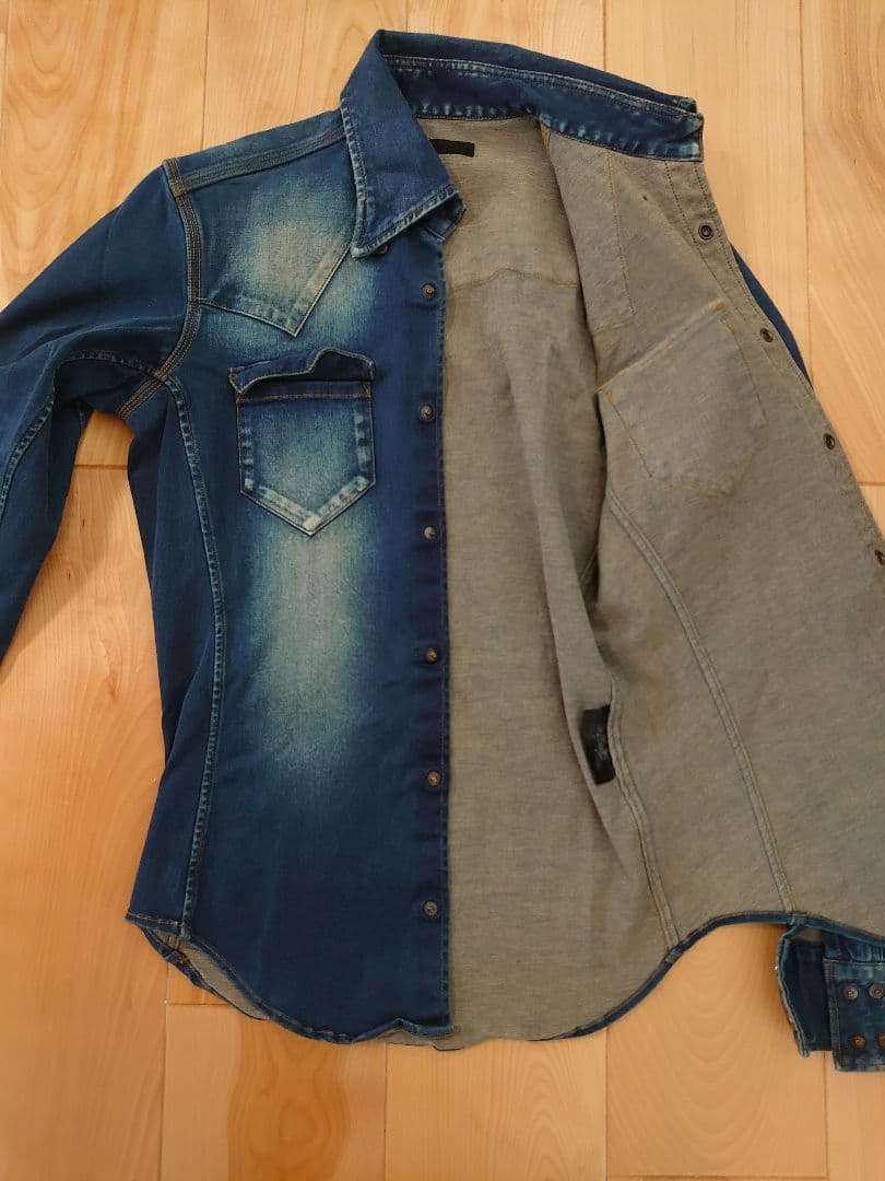 【極美品】 junhashimoto デニムシャツ ジュンハシモト 日本製 【極美品】 junhashimoto デニムシャツ ジュンハシモト 日本製