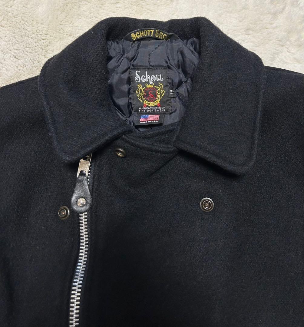 SCHOTT/ショット/ワンスタージャケット/size18/黒 SCHOTT/ショット/ワンスタージャケット/size18/黒