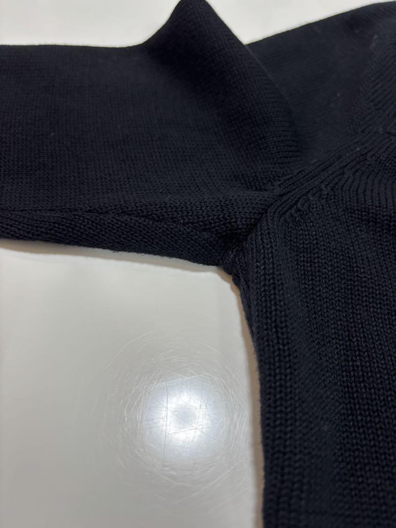 【美品】BURBERRY BLUE LABEL 七分袖ニット ホースロゴ刺繍 M BURBERRY BLUE LABEL 七分袖 ニットオンライン