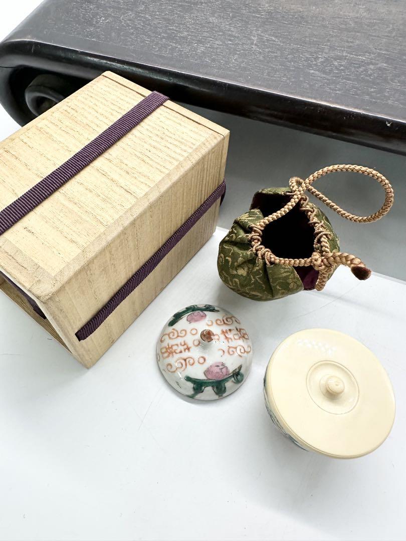 茶道具5点セット　茶入　香合　棗　錫