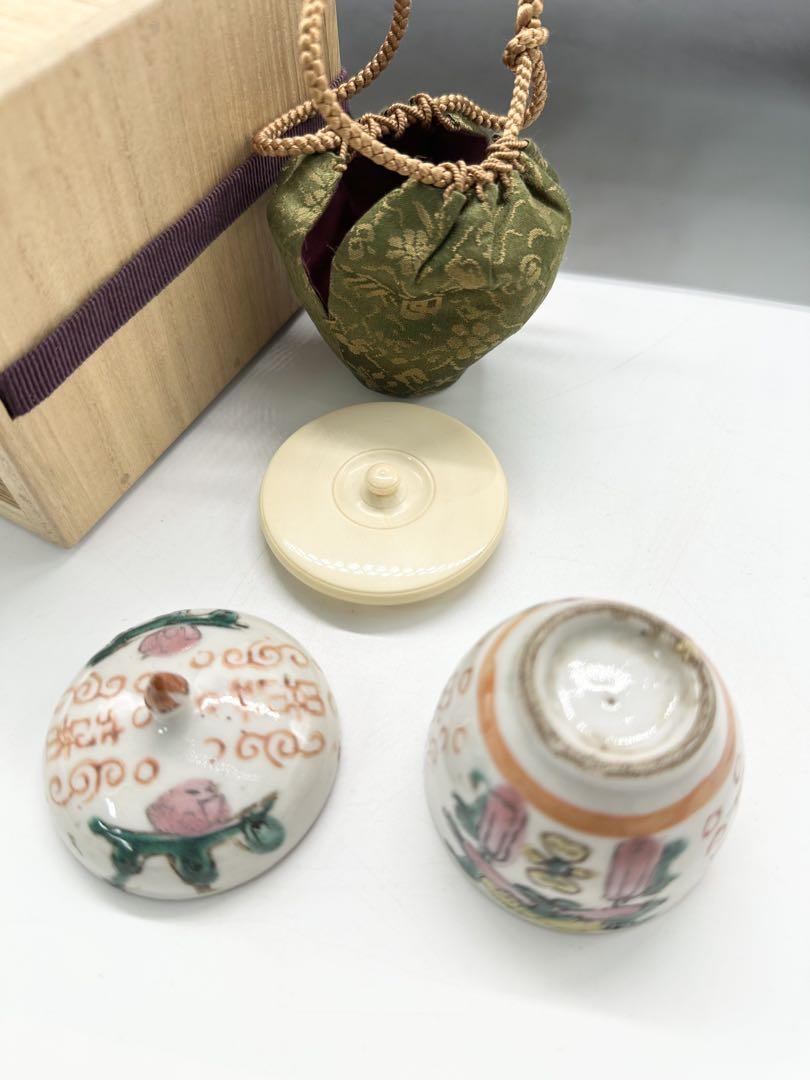 茶道具5点セット　茶入　香合　棗　錫