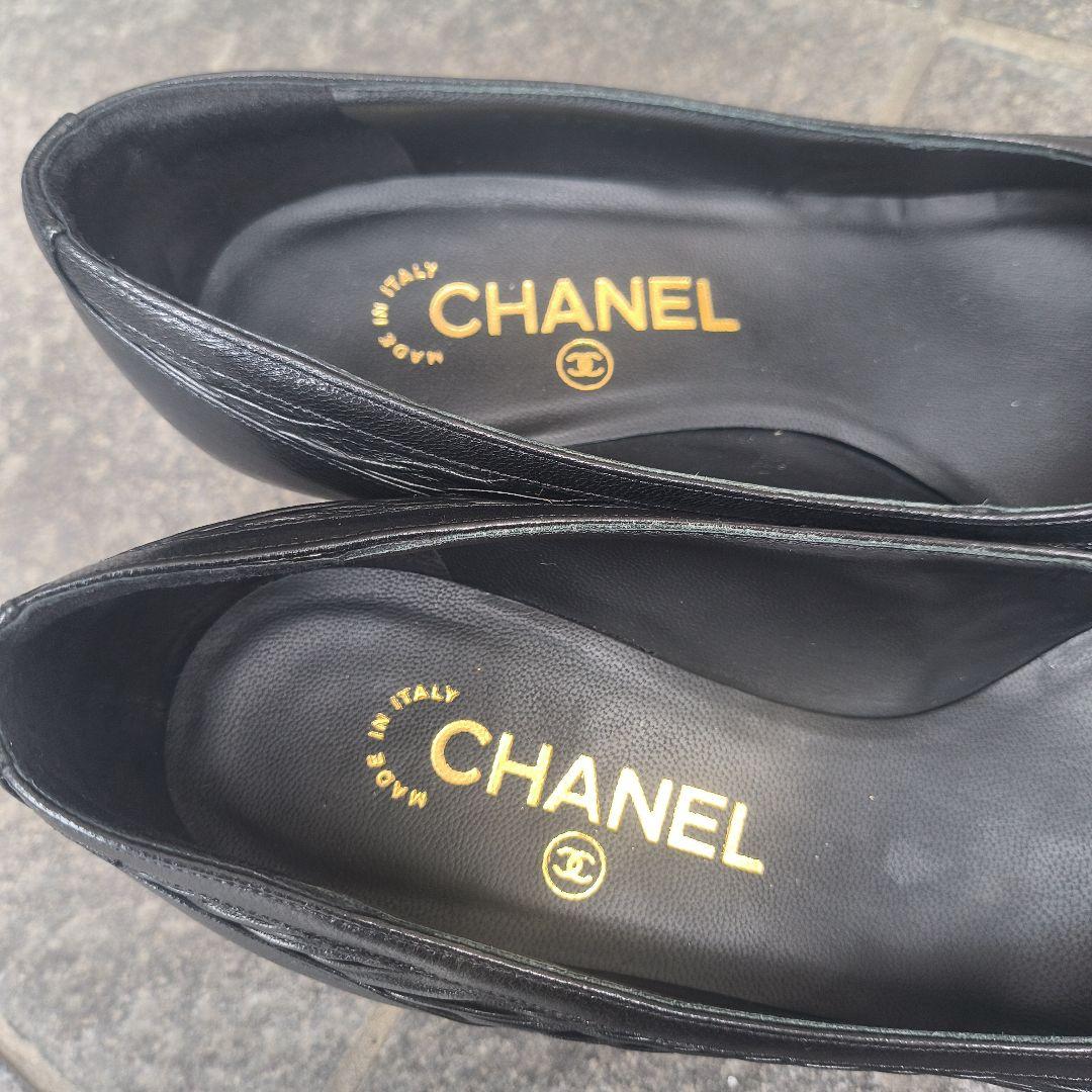 CHANEL パンプス ブラック - メルカリ