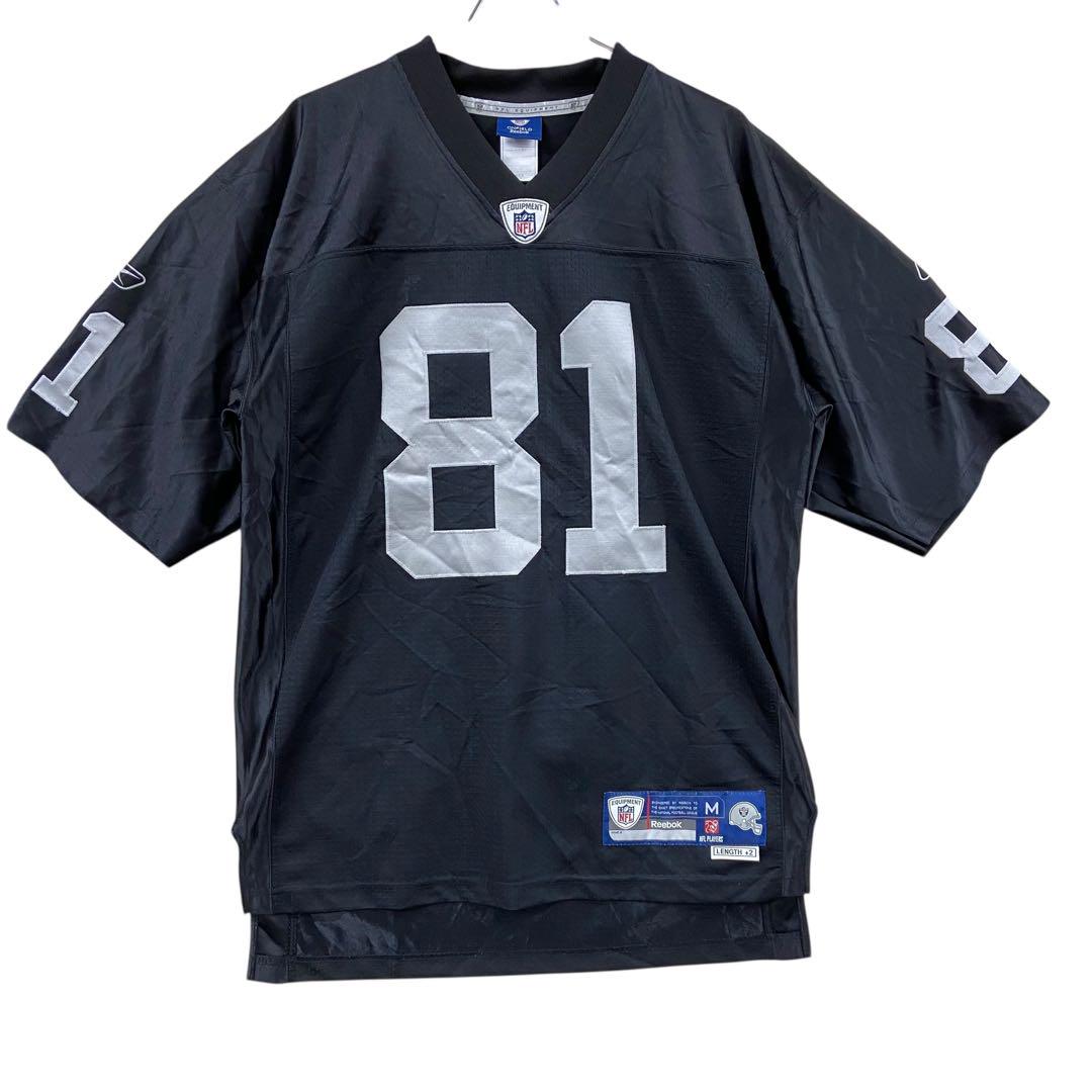 リーボック　NFL　ゲームシャツ　レイダース　 黒　M　ティムブラウン【4461