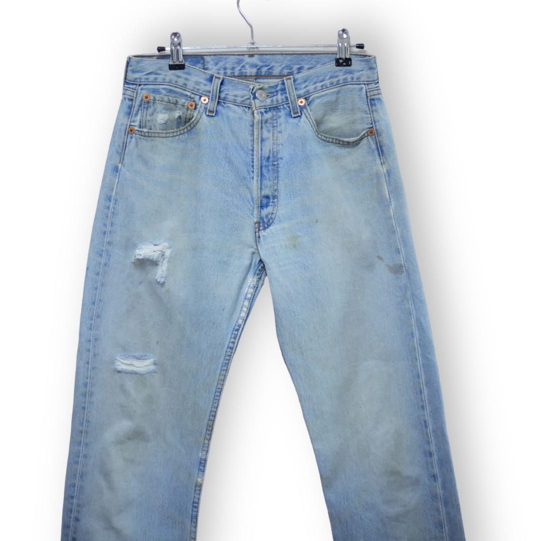 ☆リーバイス501 ユーロ 刻印252 90s ヴィンテージ グランジ ダメージ