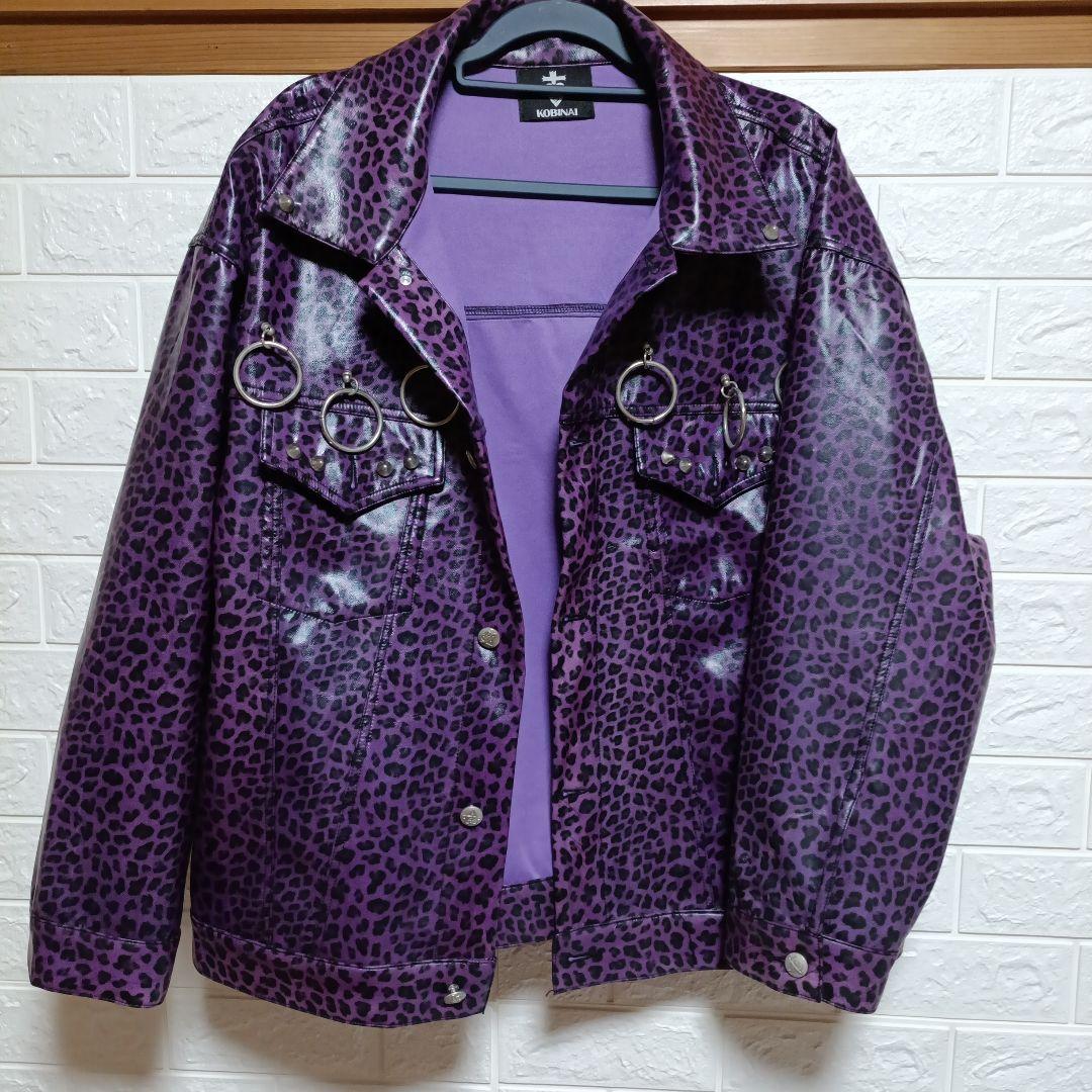 KOBINAI コビナイ パープル ブルゾン ジャケット レオパード SIZE