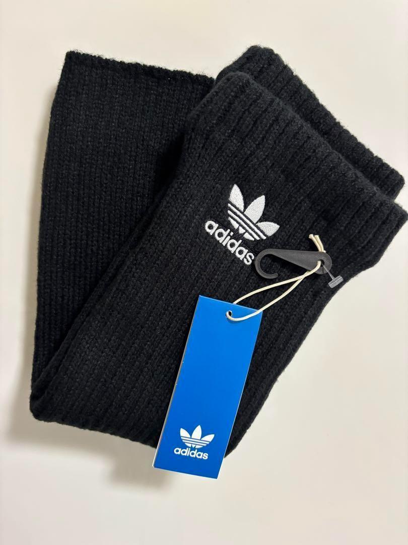 新品未使用【adidas】ORIGINAL レッグ ウォーマー ブラック