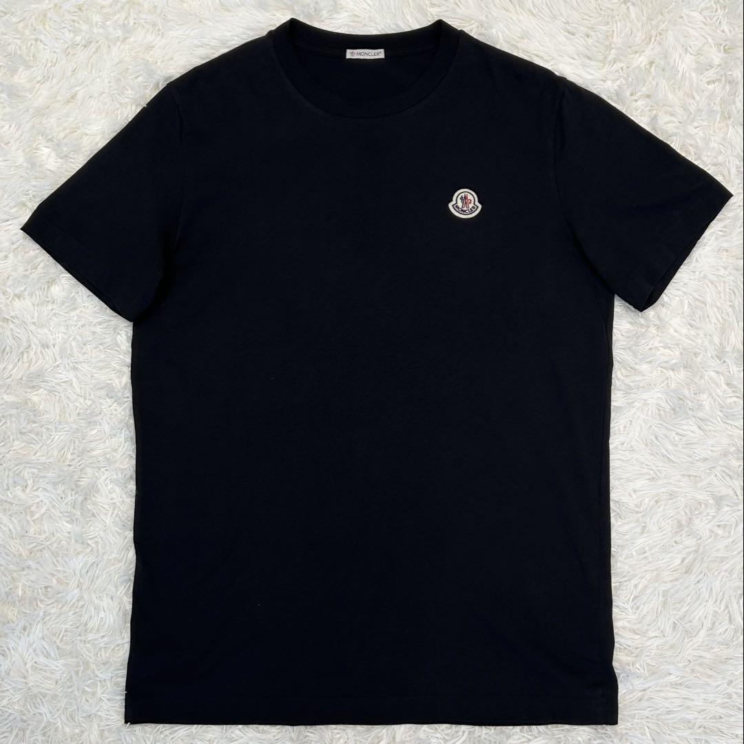 24年モデル✨モンクレール MONCLER ビッグロゴ・ワッペン Tシャツ L ほぼ新品】2024年式 モンクレール Tシャツ ワッペン ワン