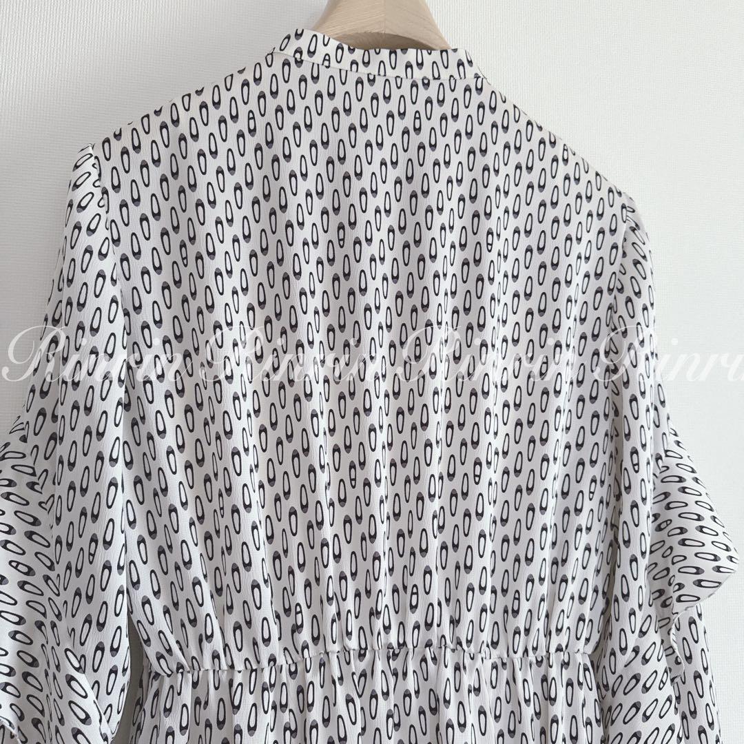 ANAYI バレエシューズプリントフリル