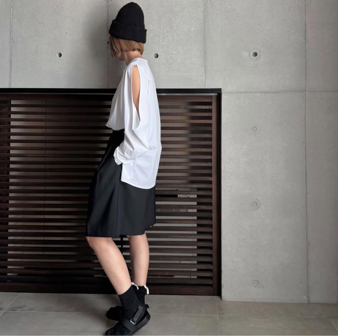 【LOHEN新品】カットソー/ホワイト 人気】LOHEN デザインカットソー white