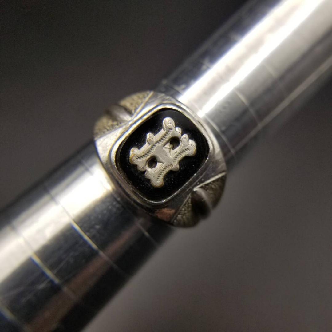 50's頃 VARGAS社製 イニシャルレター H スクエアシグネット ヴィンテ