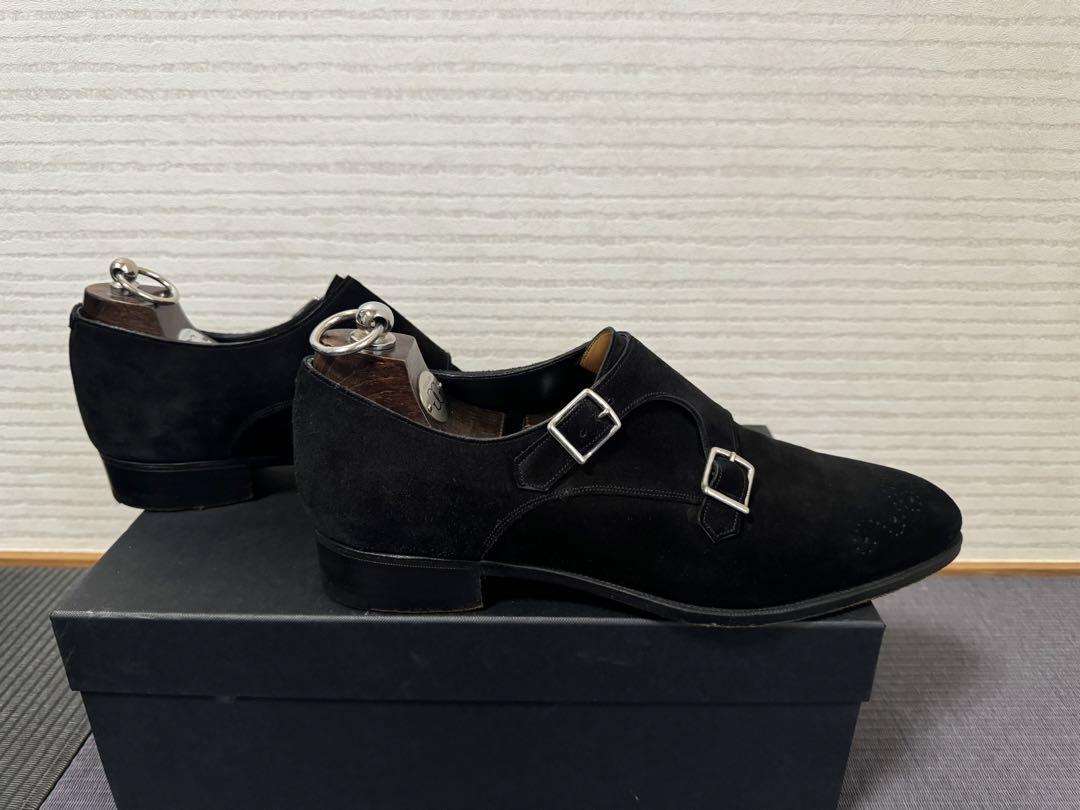 GAZIANO&GIRLING スウェード ダブルモンク ガジアーノ＆ガーリング