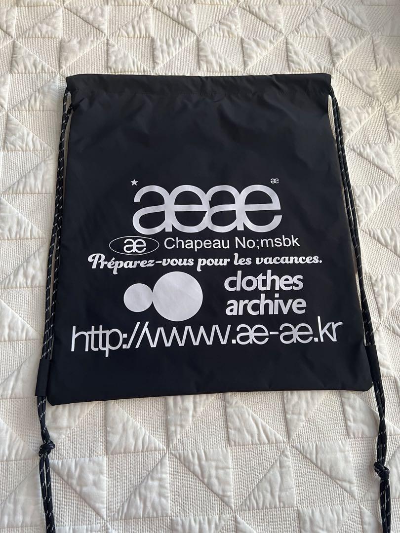 【即発】おまけ付！韓国限定 aeae ドローストリングバッグ aeae ブラック ドローストリングバッグ - メルカリ