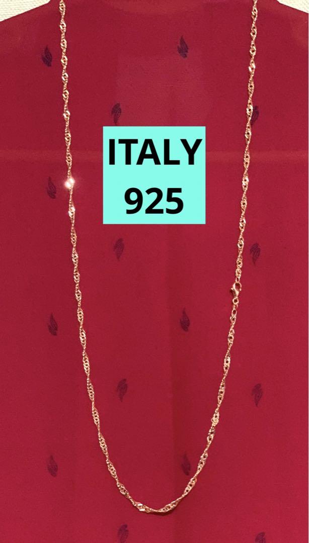 ロング　ロープ　チェーン　イタリア　925