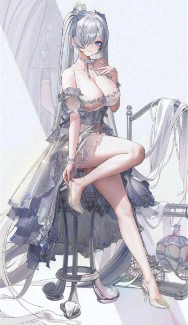 NIKKE シンデレラ ガラスのプリンセス コスプレ　衣装、ウィッグセット