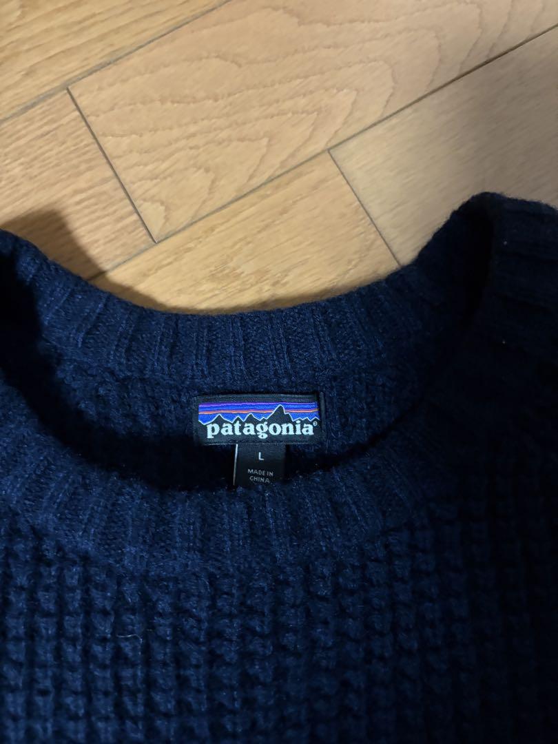 patagonia リブ編み クルーネックセーター L