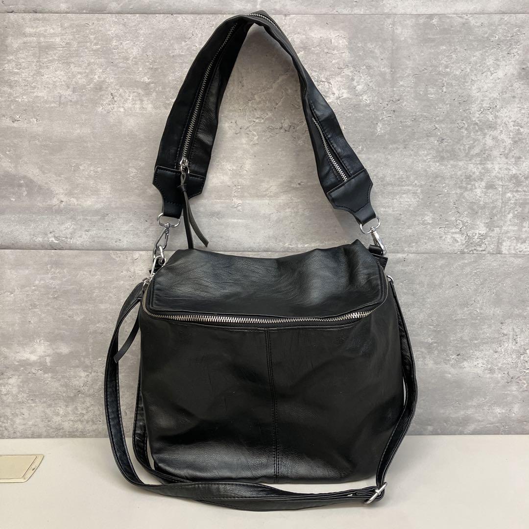 カシータ ショルダーバッグ トートバッグ 2way フェイクレザー 無地
