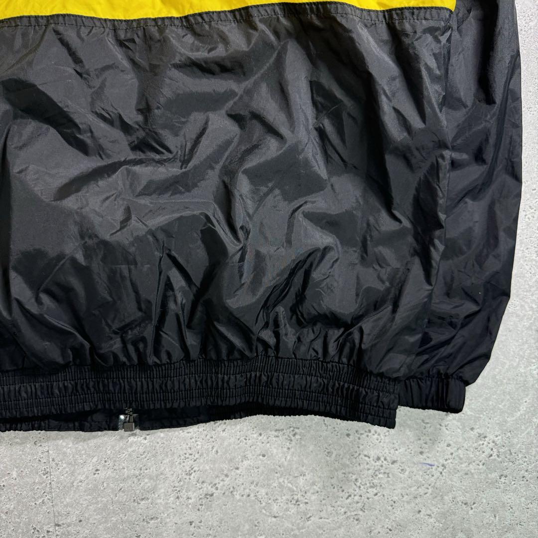 【希少】adidas 90s ナイロンジャケット マルチカラー イエロー L 黄