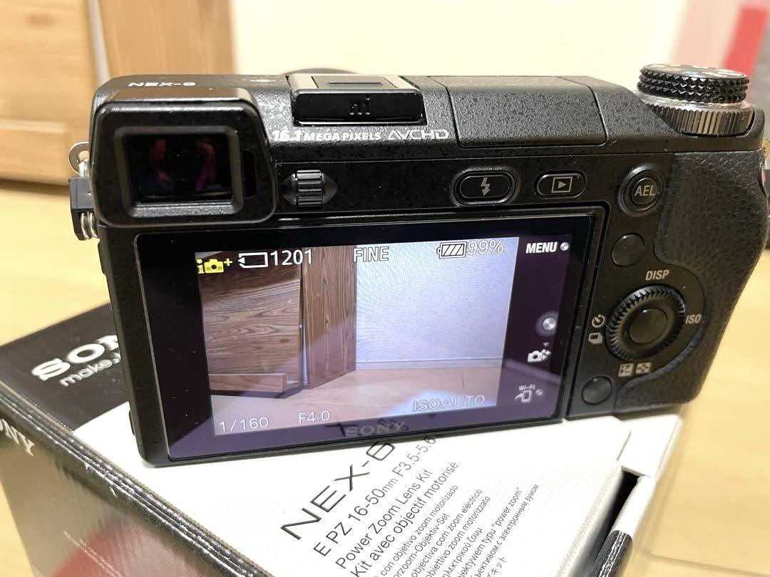 ソニー NEX-6 パワーズームレンズキット NEX-6L ブラック おまけあり