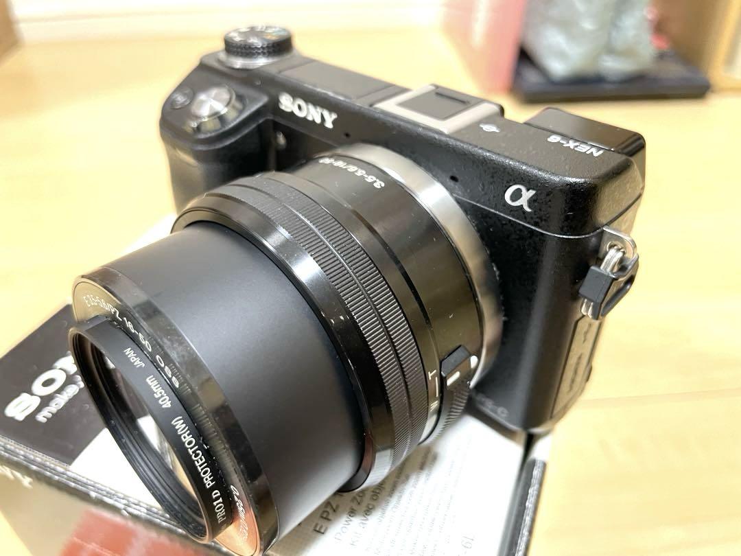ソニー NEX-6 パワーズームレンズキット NEX-6L ブラック おまけあり