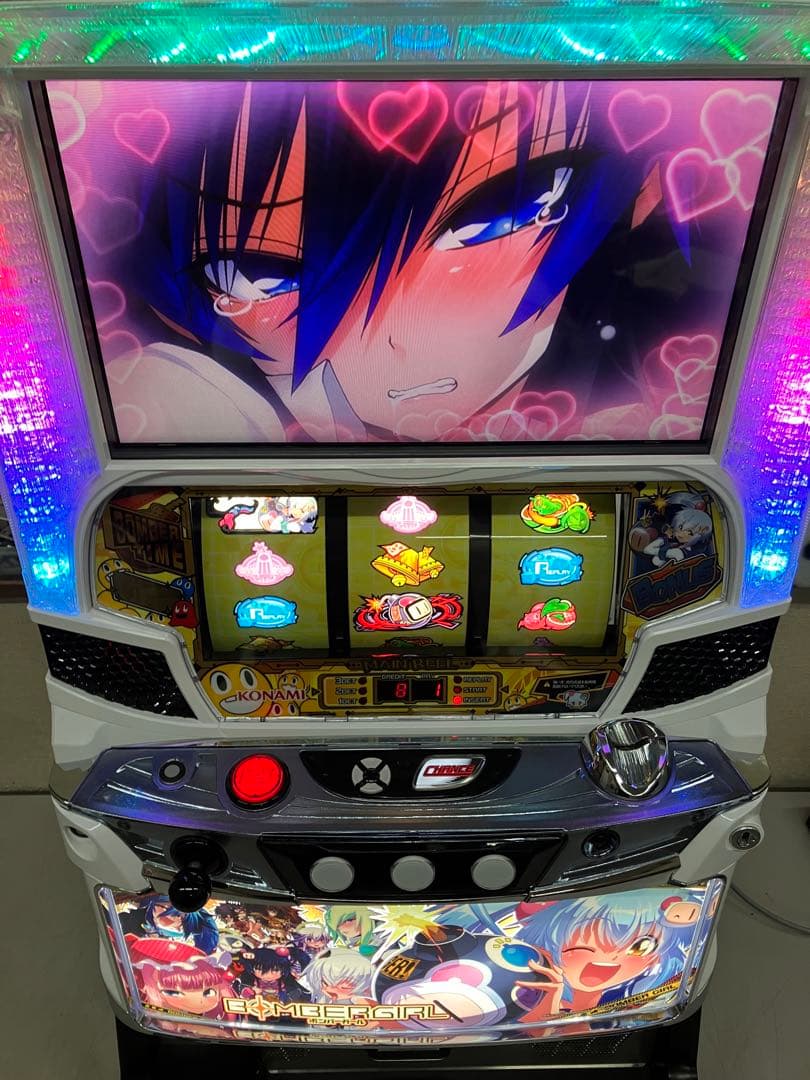 パチスロ ボンバーガール 実機 コイン不要機付 パチスロ実機