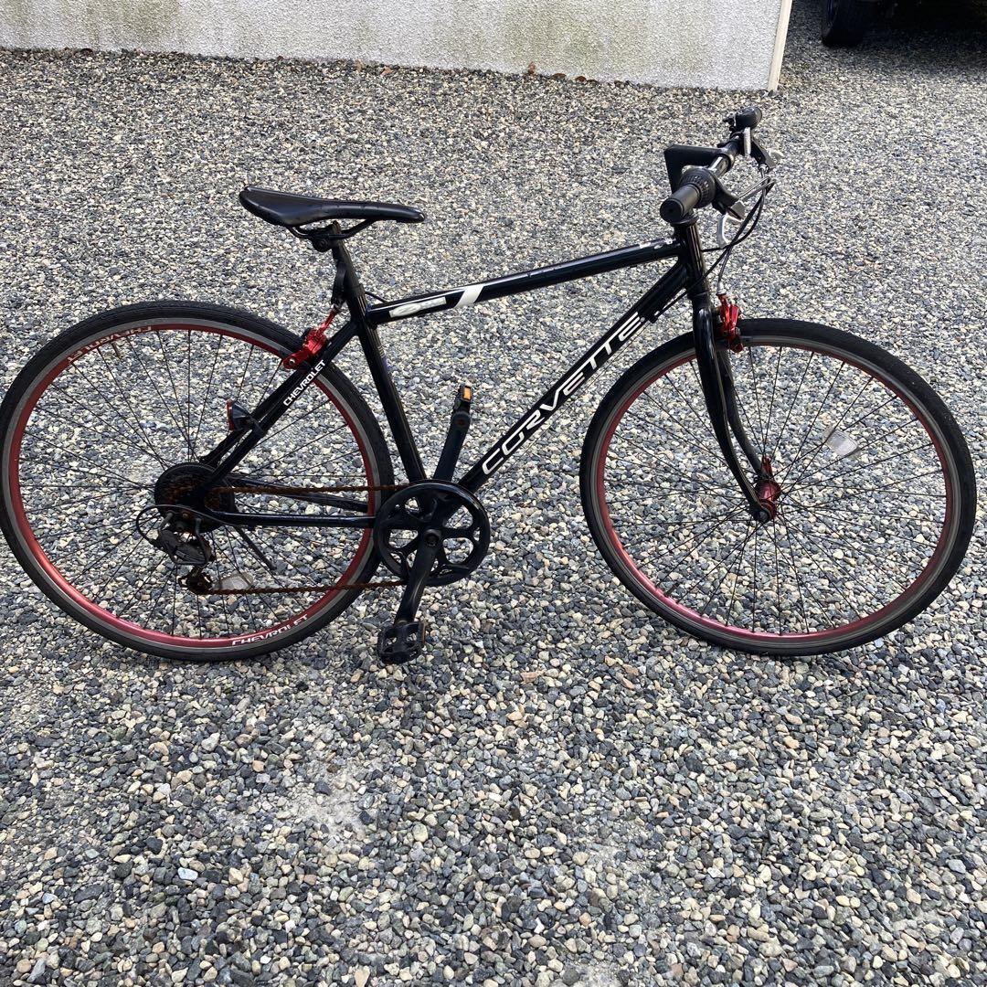 【はこぽす対応商品】 専用 自転車本体 通通学 自転車 クロスバイク CORVETTE 福岡 配達 自転車本体