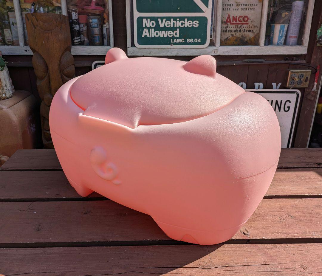 廃盤品 リトルタイクス ステップ2 ぶたさん おもちゃ箱 玩具箱 古着 収納 廃盤品！ リトルタイクス ステップ2 ぶたさん おもちゃ箱 玩具箱