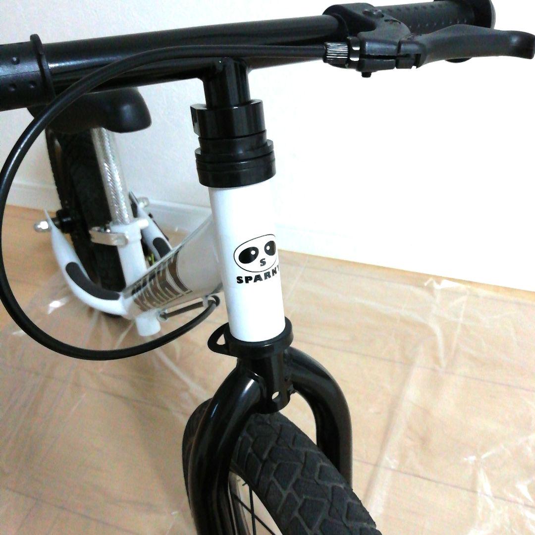 【美品】SPARKY バランスバイク 白 キックバイク スパーキー キッズバイク