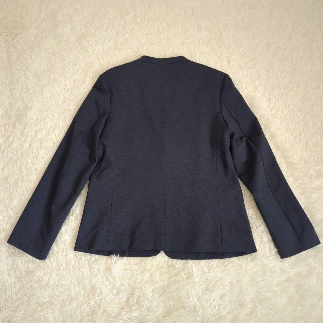 美品☆アデイインザライフ　パンツスーツ　ノーカラー　1ボタン　学校行事　ビジネス