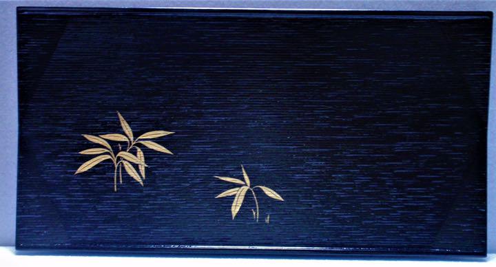 品質保証定番 平安象彦 木製 ゲストプレート 黒 金彩花木 5種5枚組 ELekw-m80772852953 即納超特価