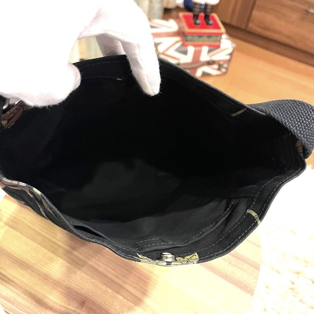 ✨極希少✨極美品✨信三郎布包 ショルダバッグ ブラック 綿帆布