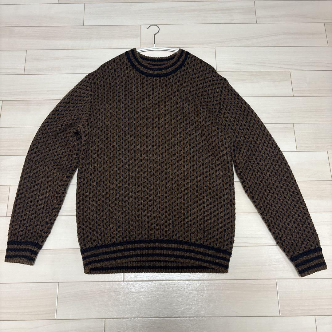 BEAMS PLUS / バーズアイ クルーネック ニット