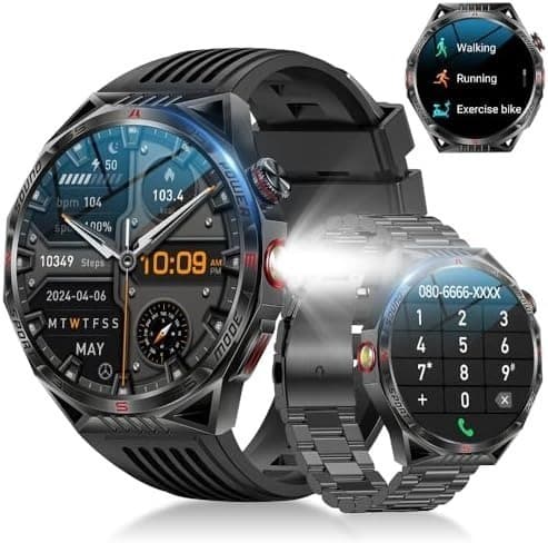 iPhone スマートウォッチ Bluetooth通話 軍用規格 android