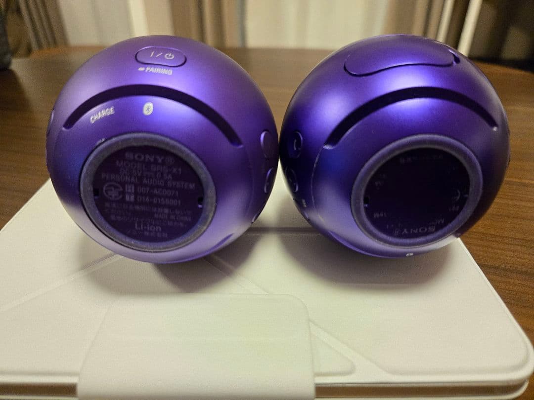 SONY ワイヤレススピーカー 紫 SRS-X1