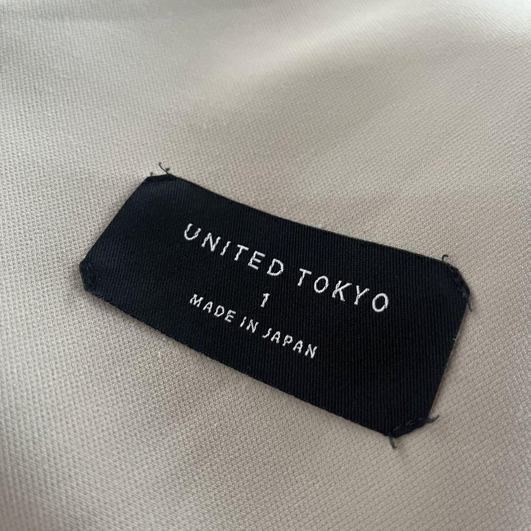 UNITED TOKYO】21ss ブロッキングカラー アシンメトリーパンツ