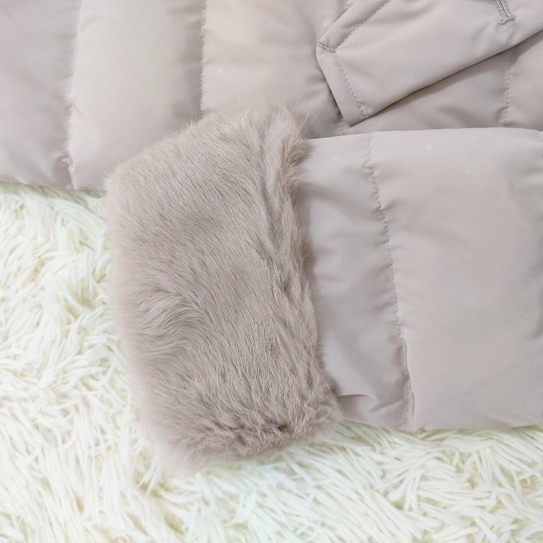 極美品 ブルーレーベルクレストブリッジ 4way ダウンコート ラビットファー