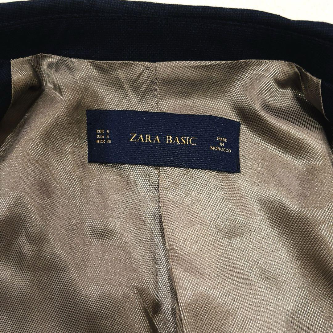 ZARA ザラベーシック パンツスーツセットアップ ネイビー - メルカリ