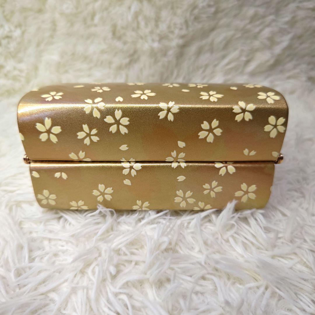豪華花模様　日本製　振袖バッグ　草履セット　 桜　刺繍　レア　ゴールド
